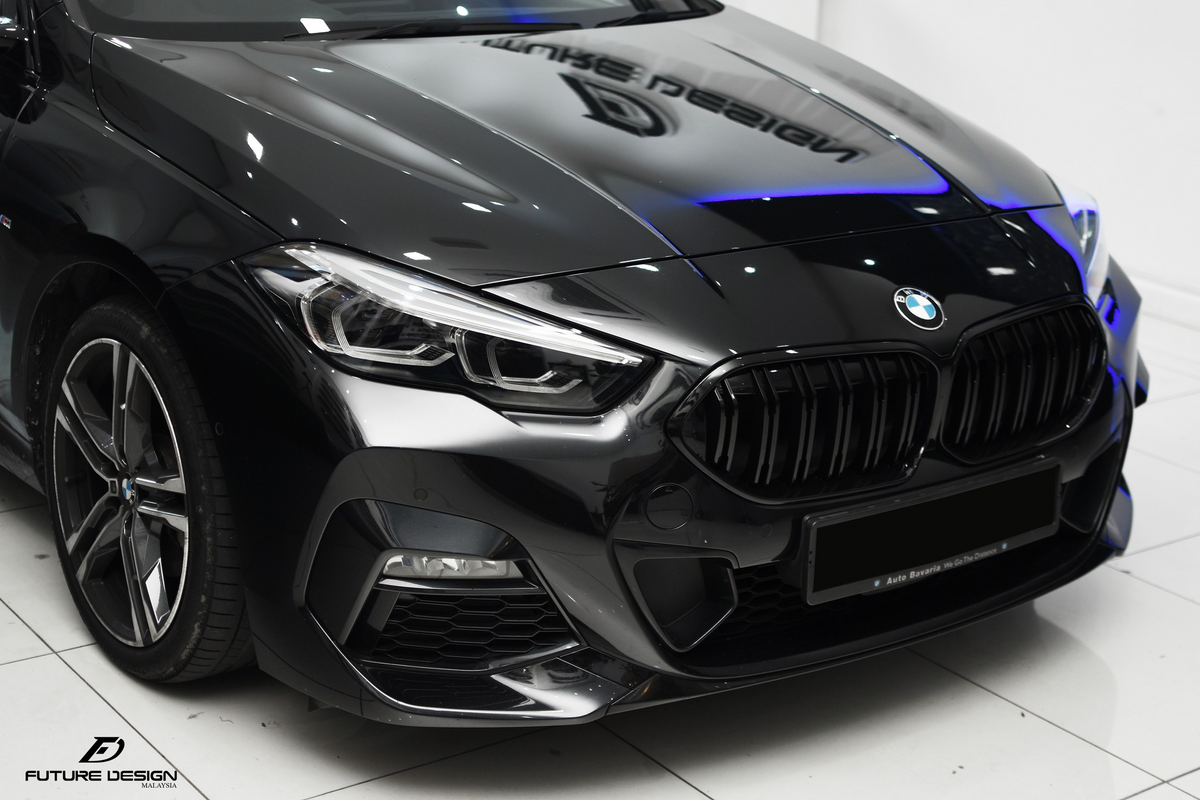 BMW F44 Gran Coupe çift çıtalı Style ön panjur uygulama görünümü