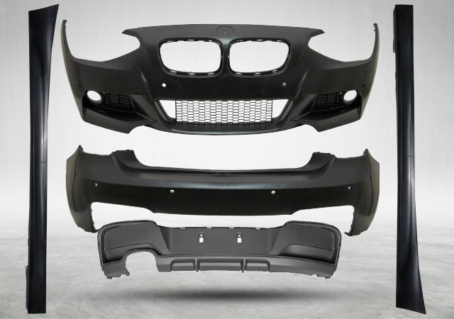 Body Kit F20 Far Yıkamalı, Ön/Arka PDC, <OO> Egzoz Çıkışlı, Marşpiyelli -M-Tech- 2011-14