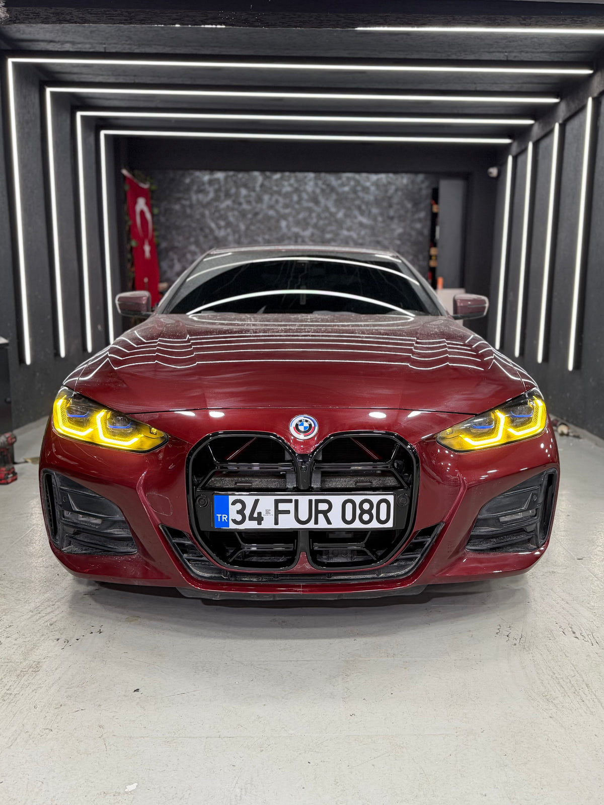 BMW G22 Coupe Lazer far uyumlu CSL sarı gündüz farı modülü