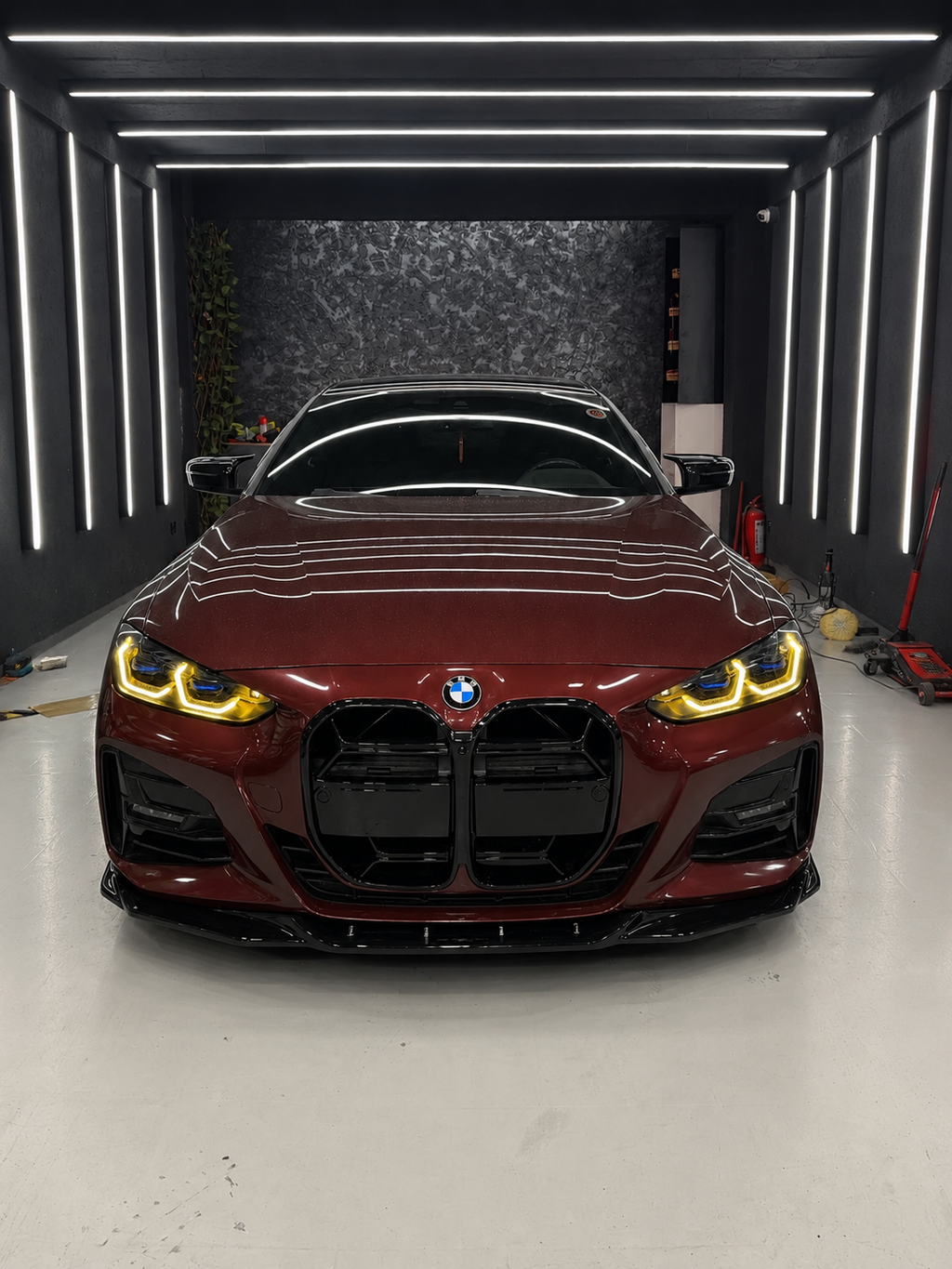 BMW G22 Coupe 2020+ M4 CSL panjurlu Body Kit uygulama görünümü