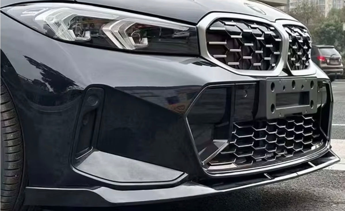 BMW 3 Serisi G20 LCI Facelift Parlak Siyah Ön Tampon Eki Lip