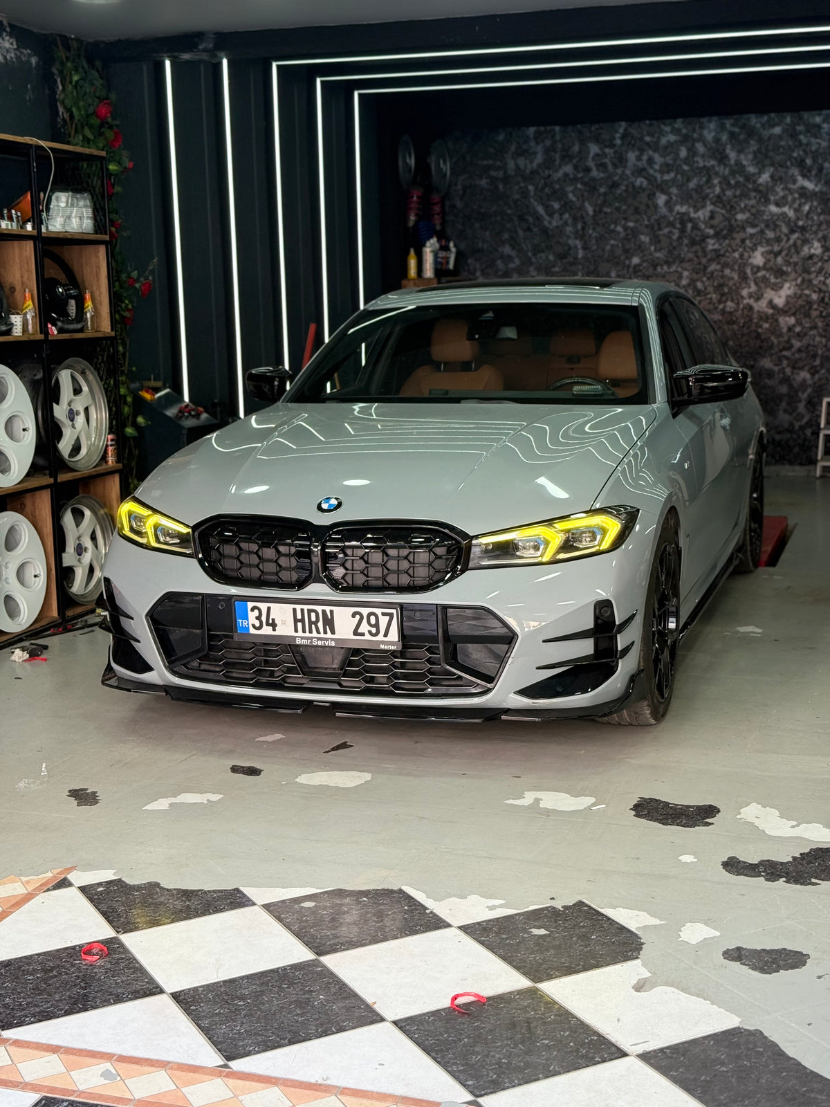 BMW 3 Serisi G20 LCI 2022-2026 M Performance Ön Tampon Eki (Lip)