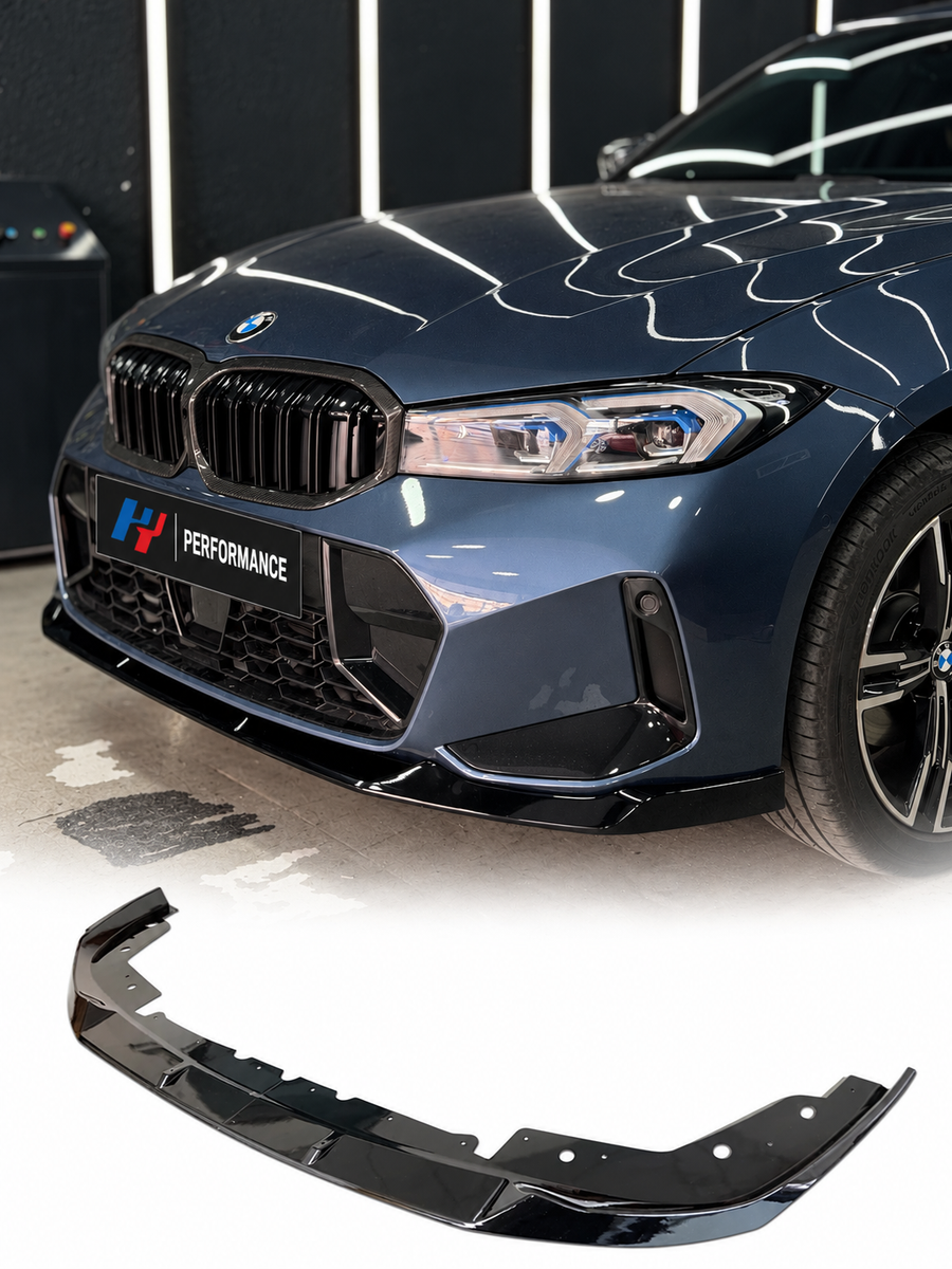 BMW 3 Serisi G20 LCI Facelift Parlak Siyah Ön Tampon Eki Lip