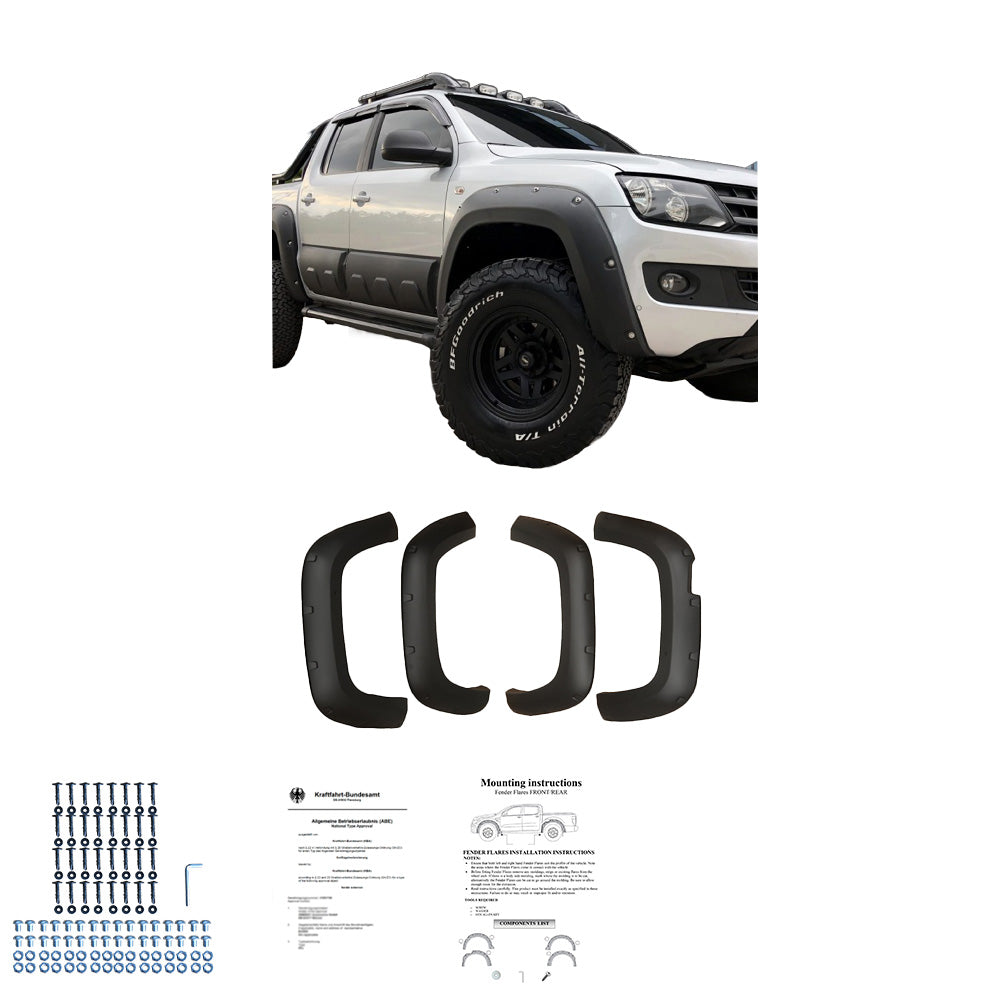 Çamurluk Dodik Seti Uyumlu VW VOLKSWAGEN Amarok MK1 2010-2016 ABE TÜV Belgeli