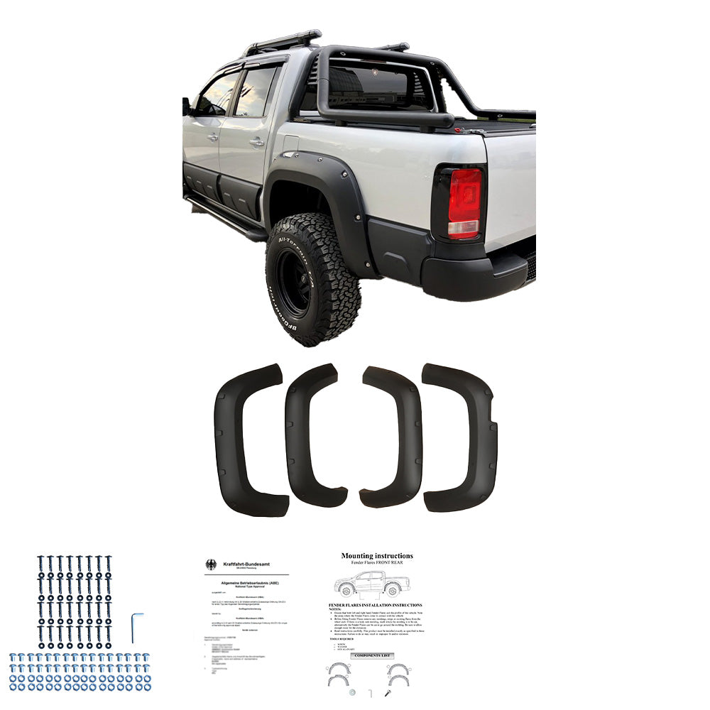 Çamurluk Dodik Seti Uyumlu VW VOLKSWAGEN Amarok MK1 2010-2016 ABE TÜV Belgeli
