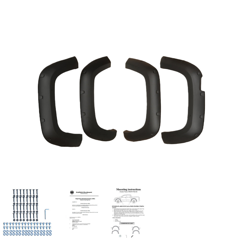 Çamurluk Dodik Seti Uyumlu VW VOLKSWAGEN Amarok MK1 2010-2016 ABE TÜV Belgeli