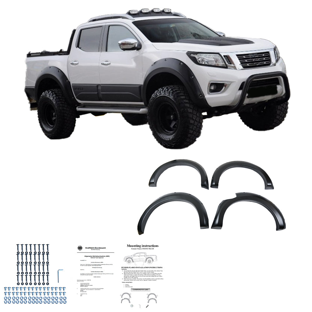 Çamurluk Dodik Seti Uyumlu NISSAN Navara NP300 (D23) 2014-2017 ABE TÜV Belgeli