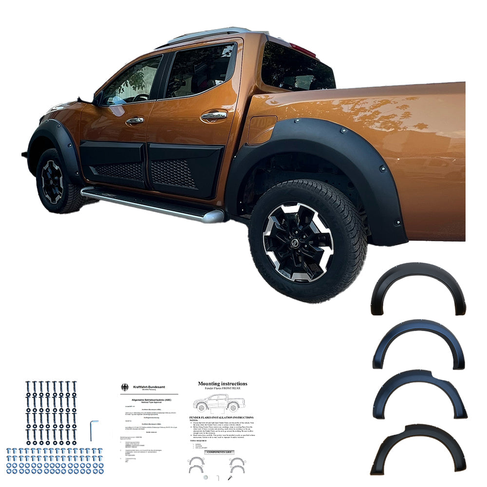 Çamurluk Dodik Seti Uyumlu NISSAN Navara NP300 (D23) 2017-2021 ABE TÜV Belgeli