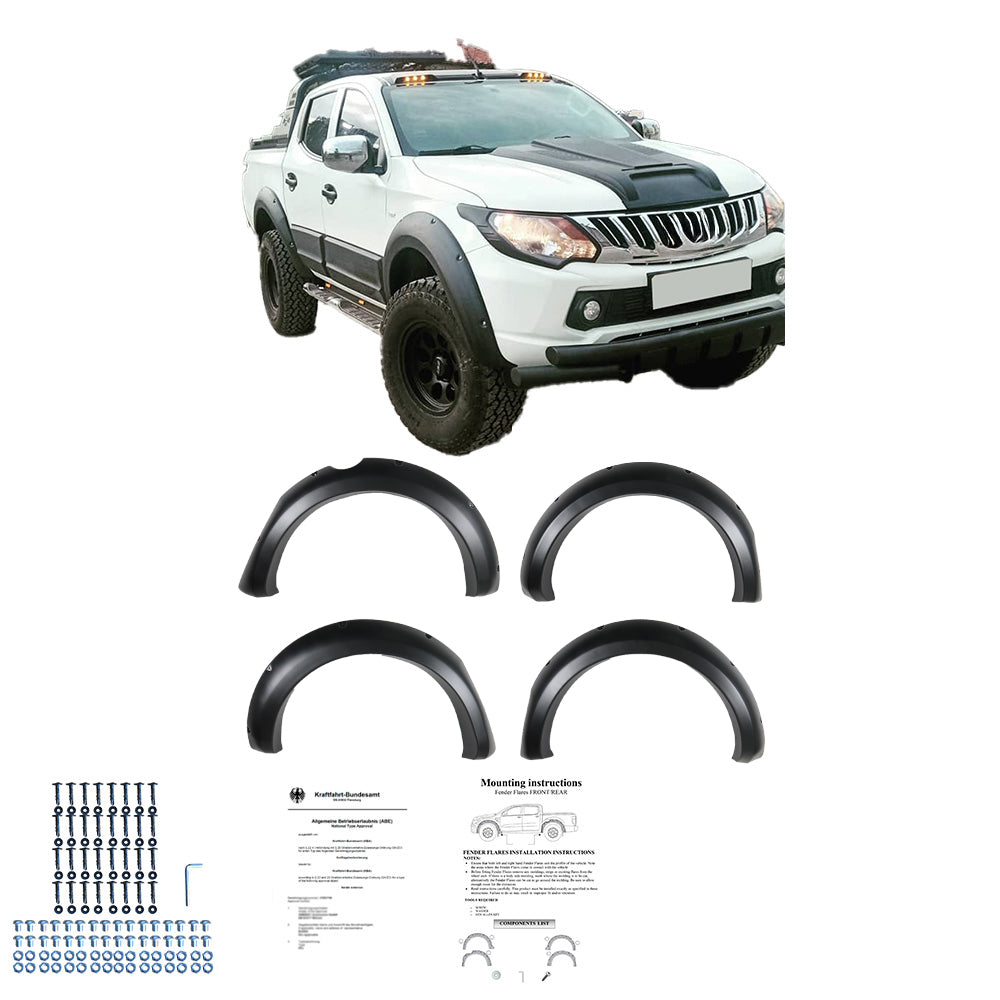 Çamurluk Dodik Seti Uyumlu MITSUBISHI L200 Triton Series 5 2015-2018 ABE TÜV Belgeli