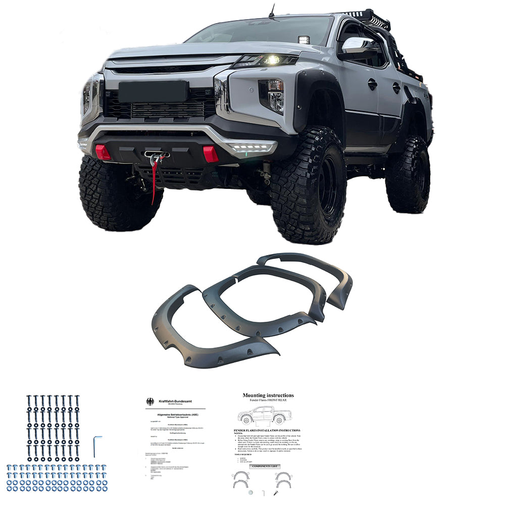 Çamurluk Dodik Seti Uyumlu MITSUBISHI L200 Triton Series 6 2019+ ABE TÜV Belgeli