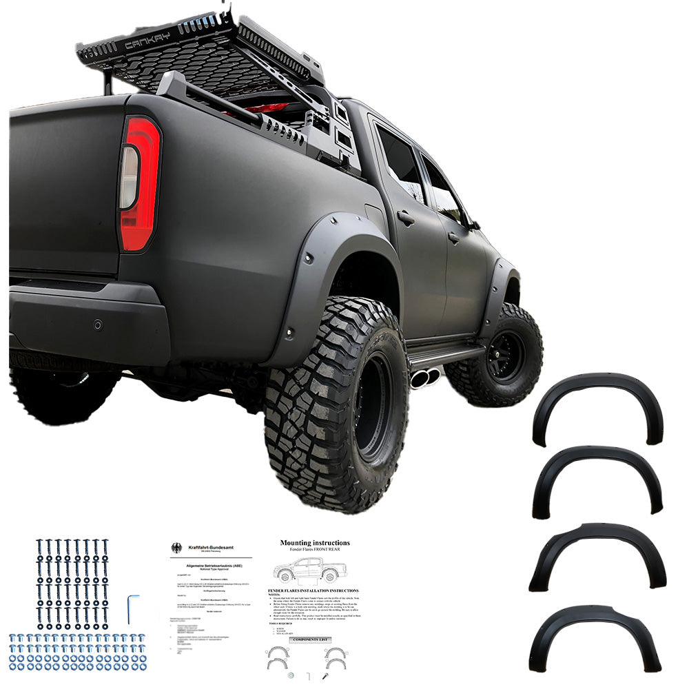 Çamurluk Dodik Seti Uyumlu Mercedes X Class W470 2017+ ABE TÜV Belgeli