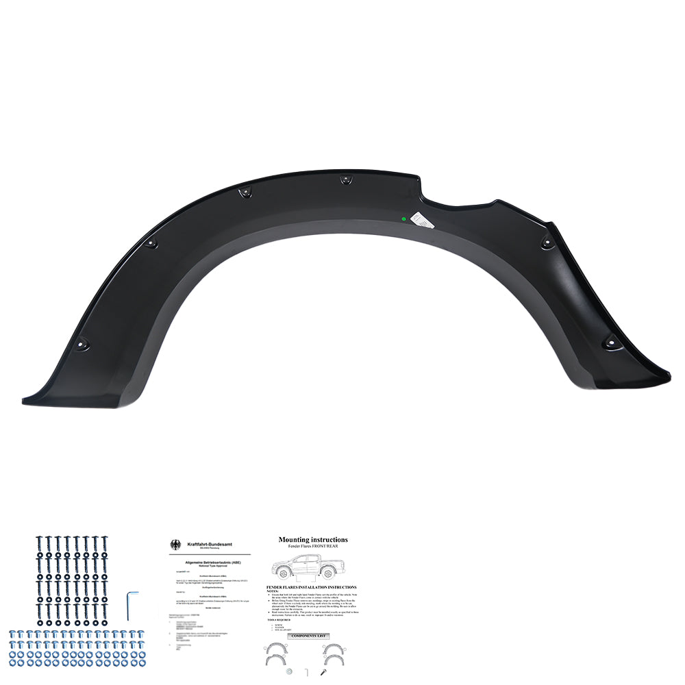 Çamurluk Dodik Seti Uyumlu ISUZU D-Max Series 2 2012-2019 ABE TÜV Belgeli