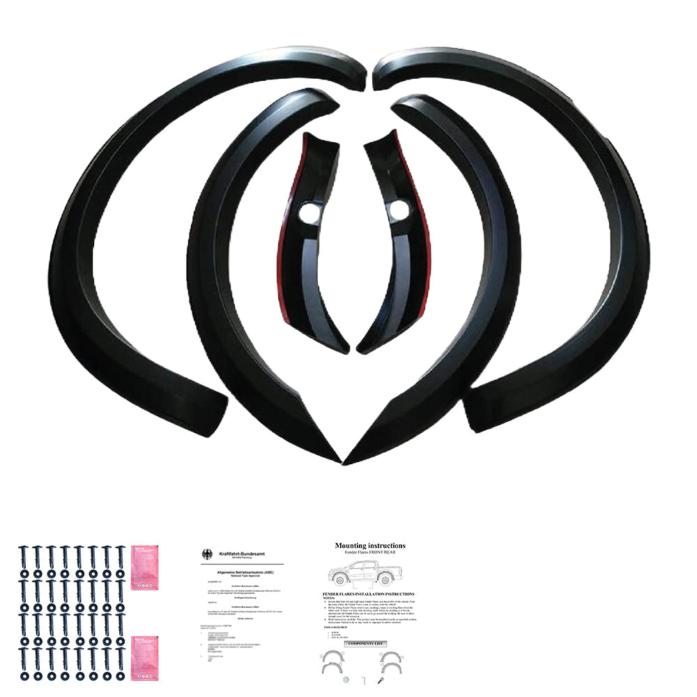 Çamurluk Dodik Seti Uyumlu FORD Ranger T8 2019-2022 ( Taped Slim ) ABE TÜV Belgeli