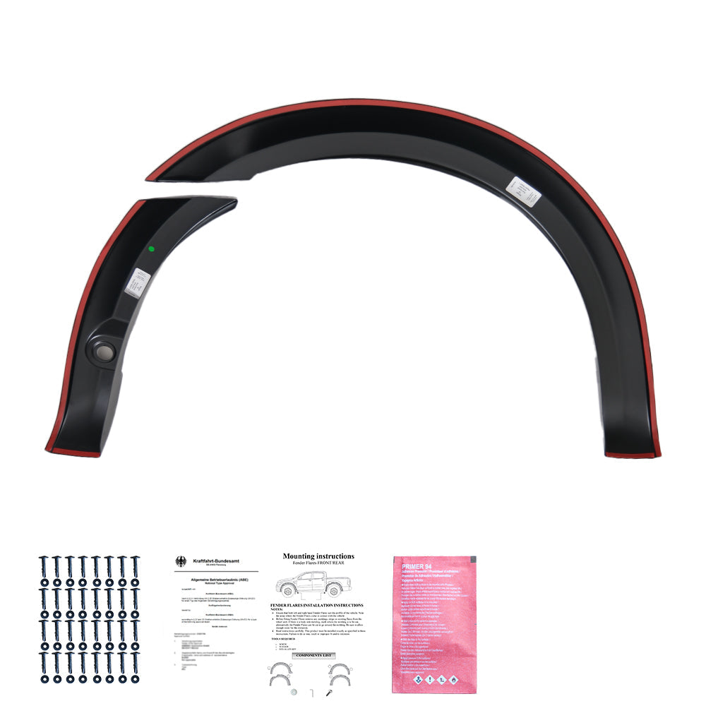 Çamurluk Dodik Seti Uyumlu FORD Ranger T8 2019-2022 ( Taped Slim ) ABE TÜV Belgeli