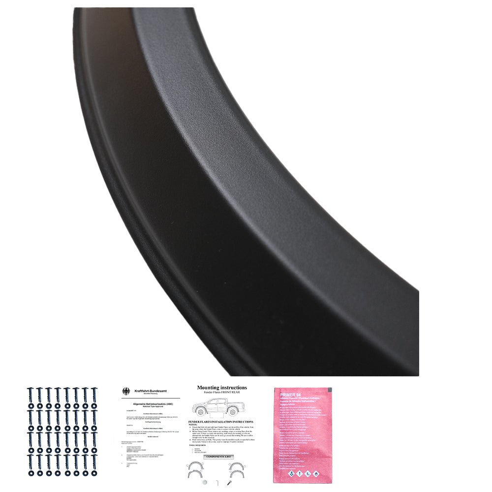 Çamurluk Dodik Seti Uyumlu FORD Ranger T8 2019-2022 ( Taped Slim ) ABE TÜV Belgeli