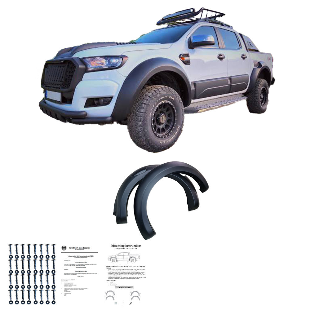 Çamurluk Dodik Seti Uyumlu FORD Ranger T6 / T7 / T8 2012-2022 ( Jumbo ) ABE TÜV Belgeli