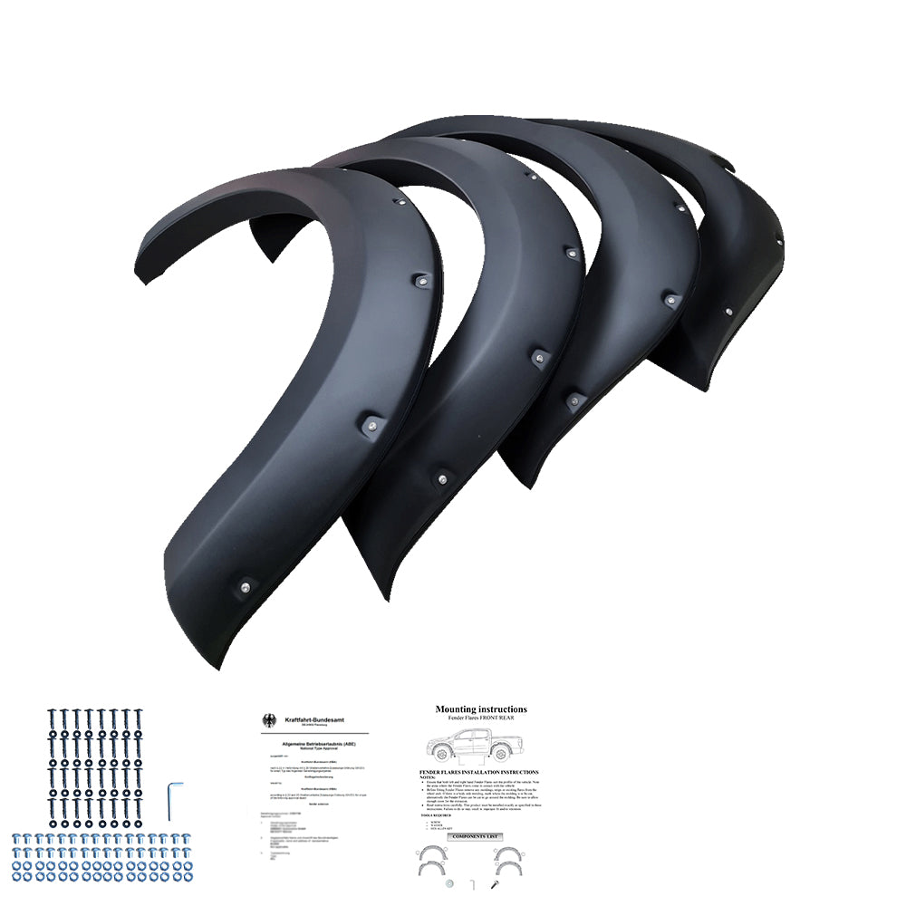 Çamurluk Dodik Seti Uyumlu FORD Ranger T6 T7 T8 2012-2022 ABE TÜV Belgeli