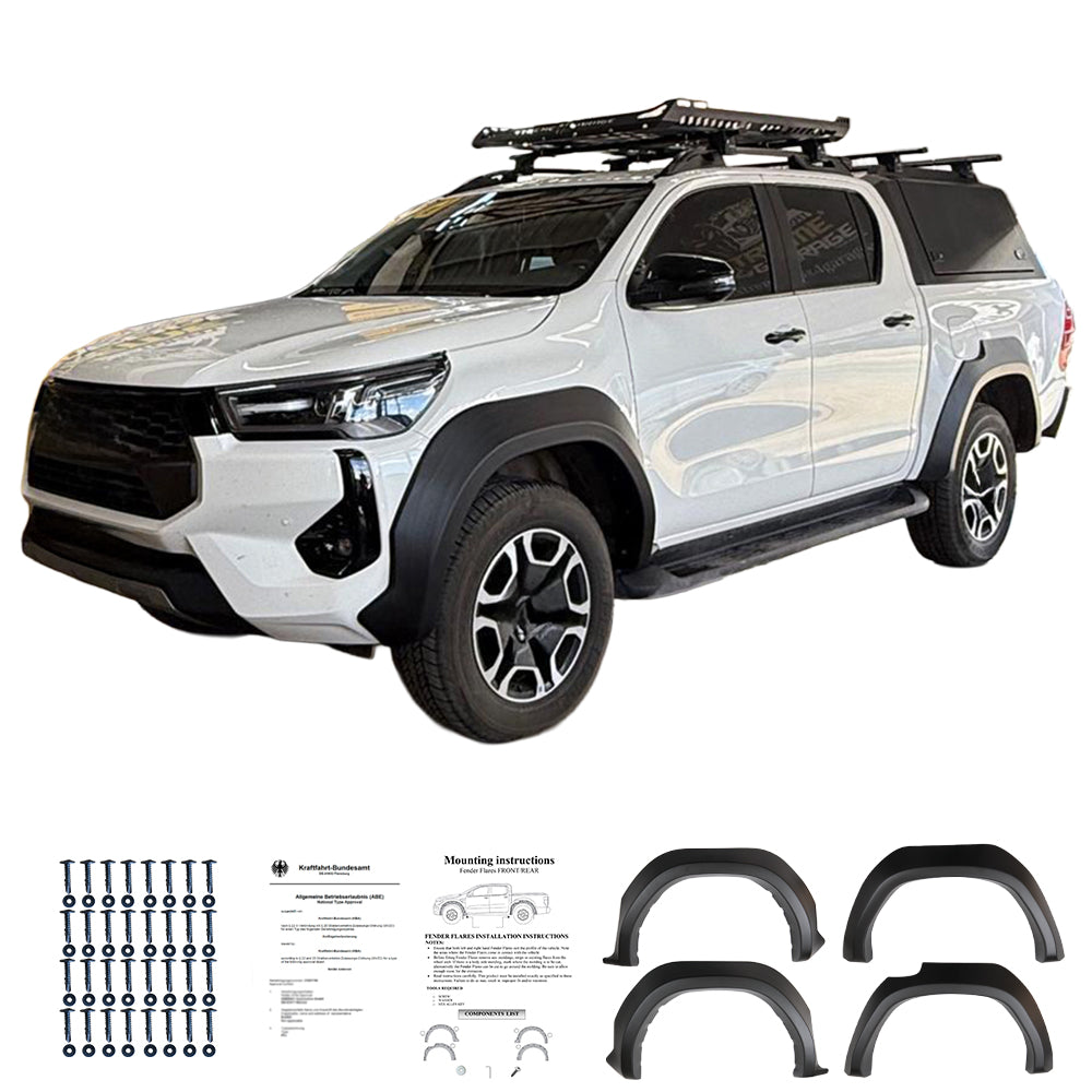 Çamurluk Dodik Seti Uyumlu TOYOTA Hilux 8Th Generation Makyajlı Kasa 2020+