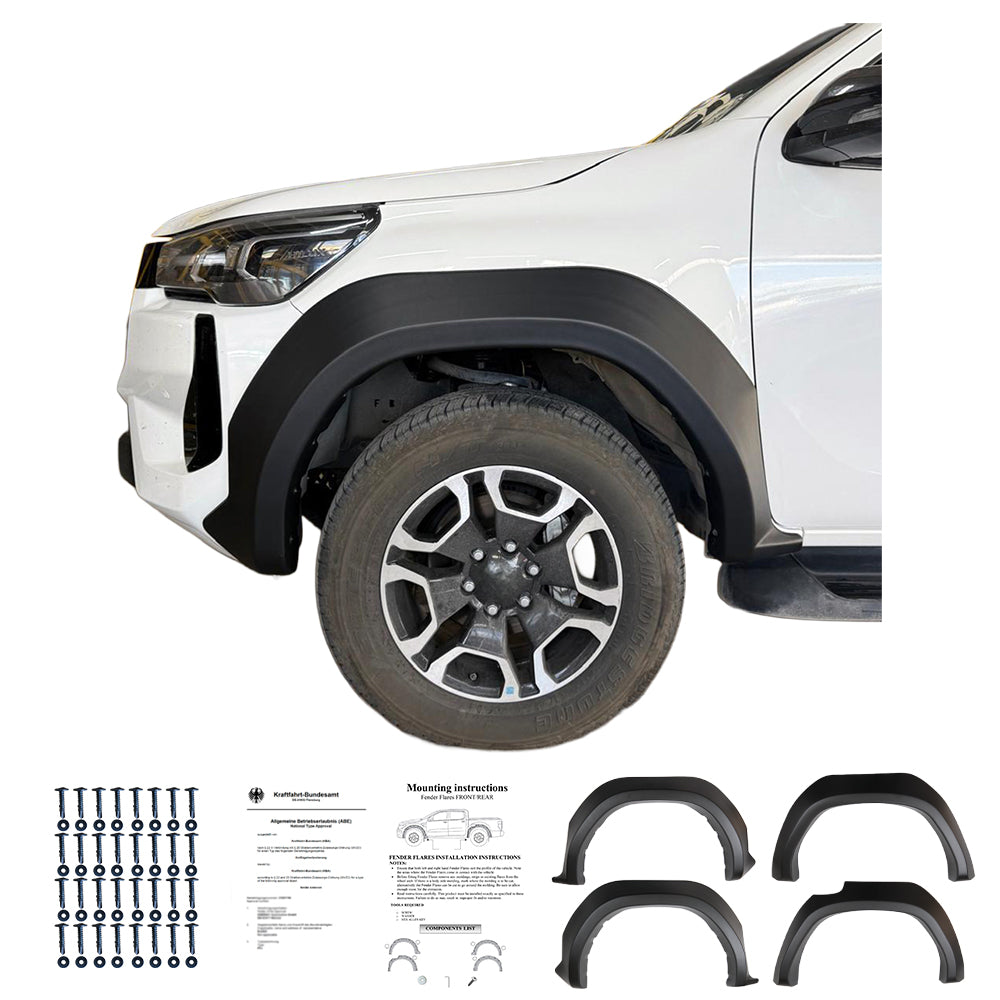 Çamurluk Dodik Seti Uyumlu TOYOTA Hilux 8Th Generation Makyajlı Kasa 2020+