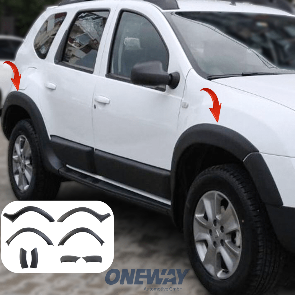 Wheel Arch Trims Uyumlu DACIA Duster Series 1 2010-2017 ABE TÜV Belgeli