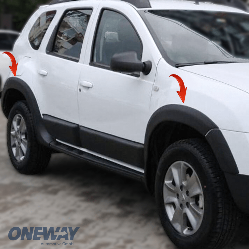 Wheel Arch Trims Uyumlu DACIA Duster Series 1 2010-2017 ABE TÜV Belgeli