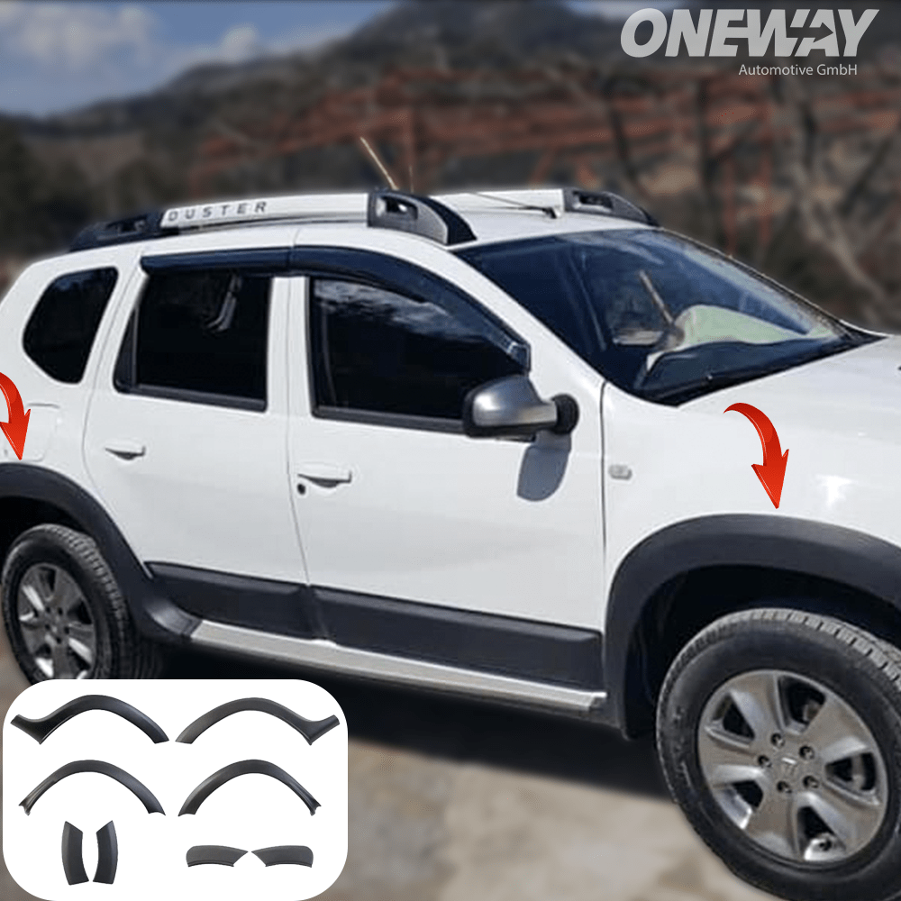 Wheel Arch Trims Uyumlu DACIA Duster Series 1 2010-2017 ABE TÜV Belgeli