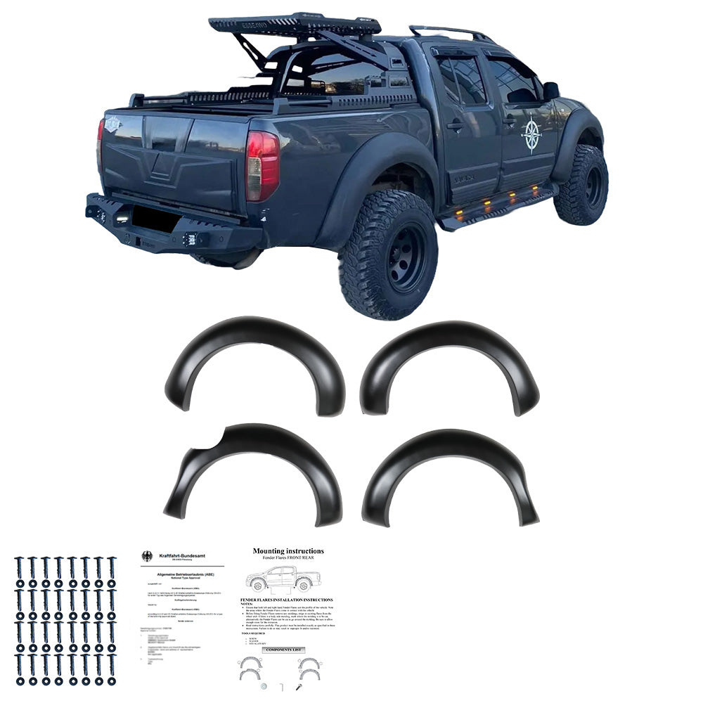 Çamurluk Dodik Seti Uyumlu NISSAN Navara D40 2005-2010 ABE TÜV Belgeli