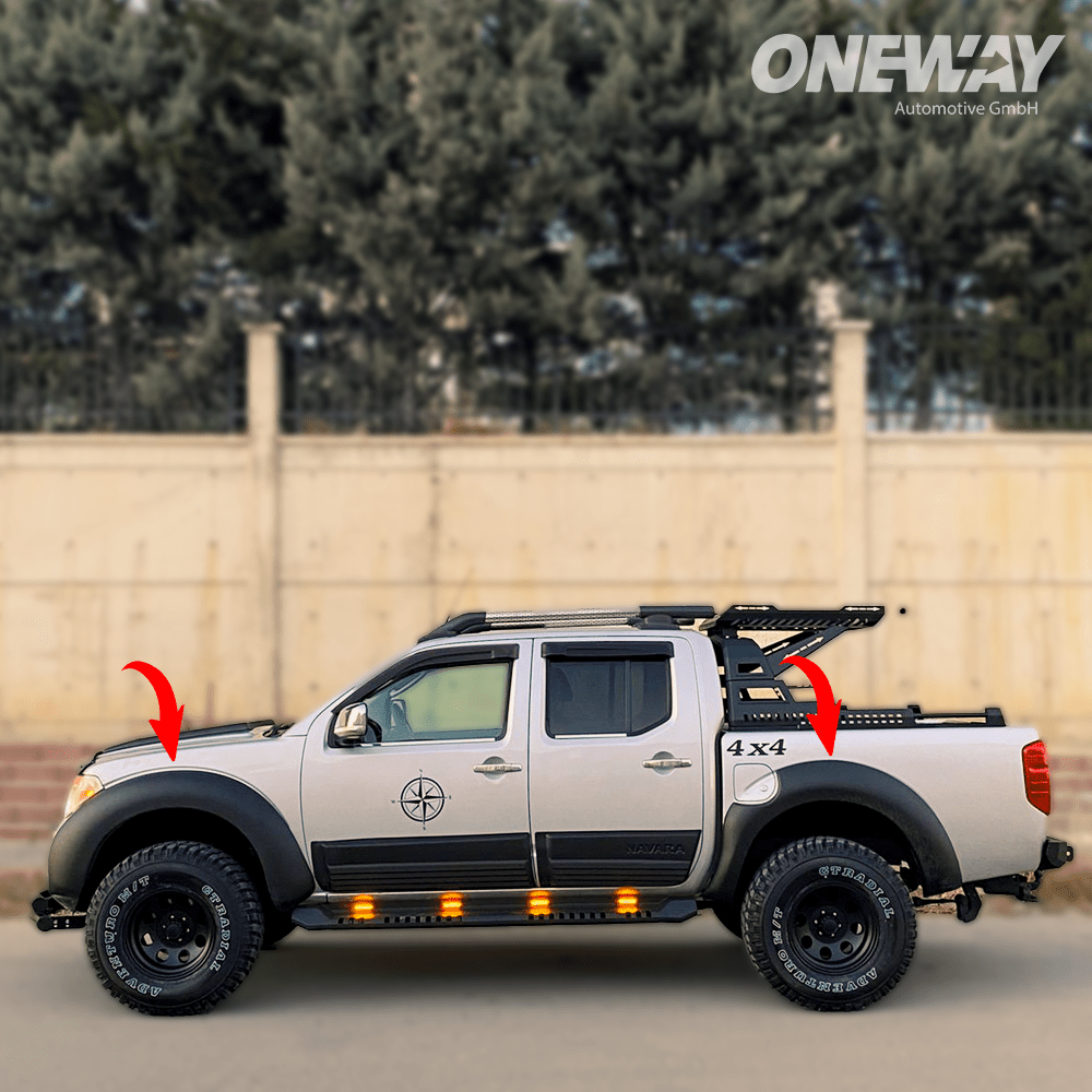 Çamurluk Dodik Seti Uyumlu NISSAN Navara D40 Makyajlı Kasa 2010-2014 ABE TÜV Belgeli