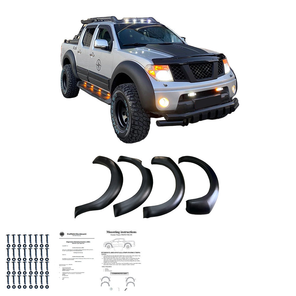 Çamurluk Dodik Seti Uyumlu NISSAN Navara D40 Makyajlı Kasa 2010-2014 ABE TÜV Belgeli