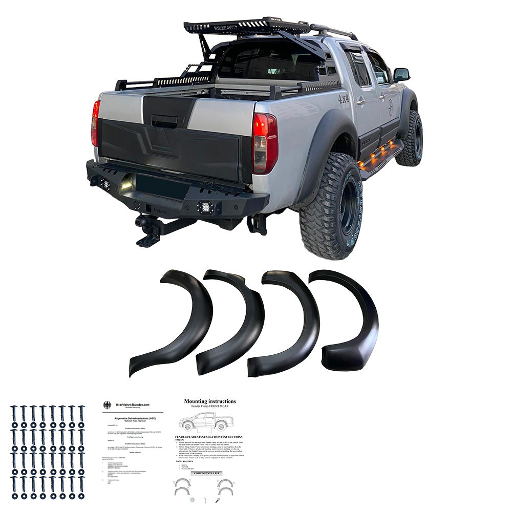 Çamurluk Dodik Seti Uyumlu NISSAN Navara D40 Makyajlı Kasa 2010-2014 ABE TÜV Belgeli