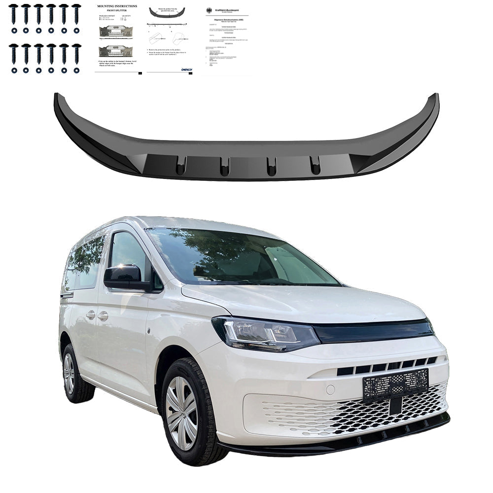 Ön Tampon Eki Uyumlu VW VOLKSWAGEN Caddy MK5 2021+ v2 ABE TÜV Belgeli