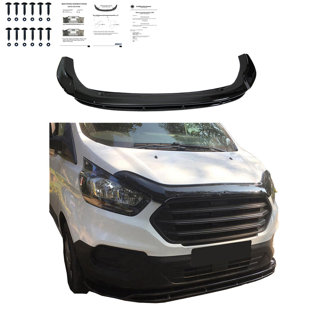 Ön Tampon Eki Uyumlu FORD Transit Custom MK1 Makyajlı Kasa 2018-2022 ABE TÜV Belgeli