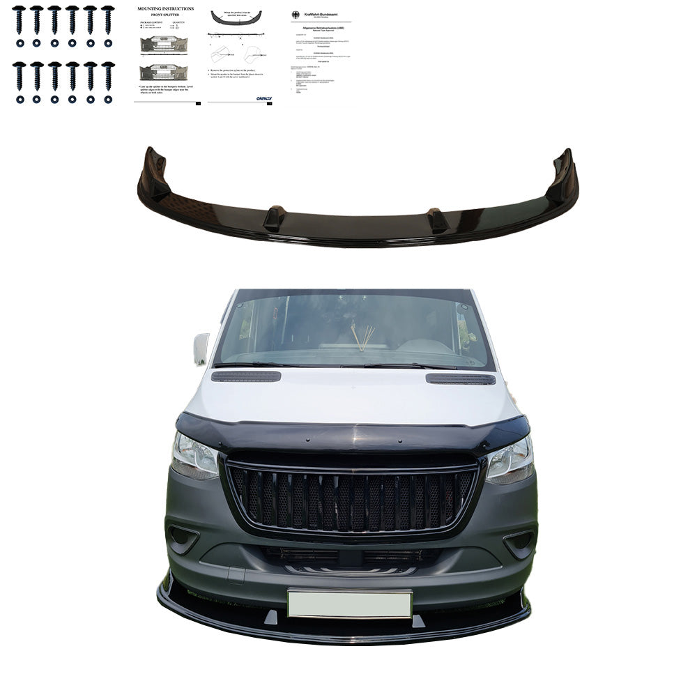 Ön Tampon Eki Uyumlu MERCEDES Sprinter W907 2018+ ABE TÜV Belgeli