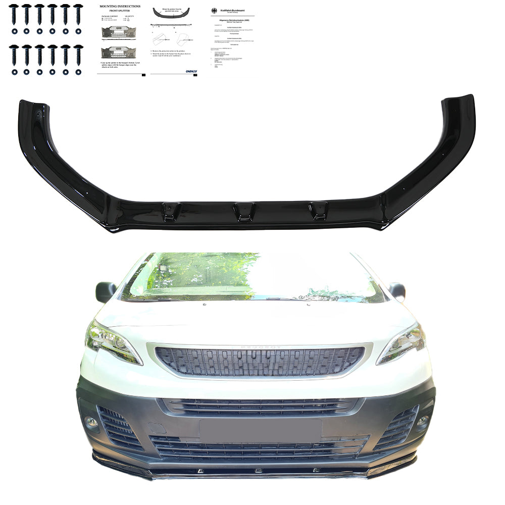 Ön Tampon Eki Uyumlu PEUGEOT Expert 3Rd Generation 2016+ ABE TÜV Belgeli