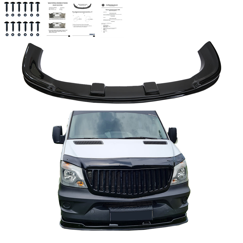 Ön Tampon Eki Uyumlu MERCEDES Sprinter W906 Makyajlı Kasa 2014-2018 ABE TÜV Belgeli