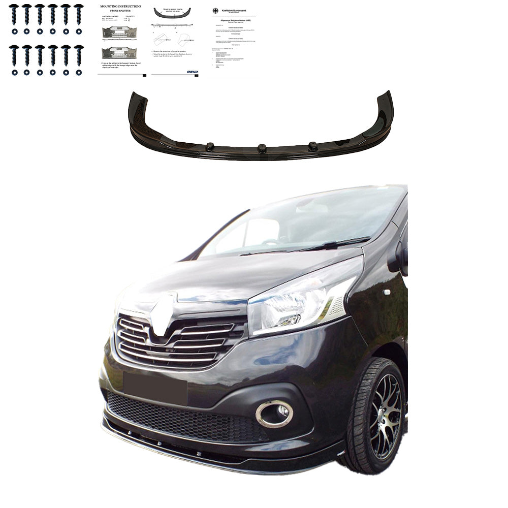 Ön Tampon Eki Uyumlu RENAULT Trafic X82 2014-2018 ABE TÜV Belgeli