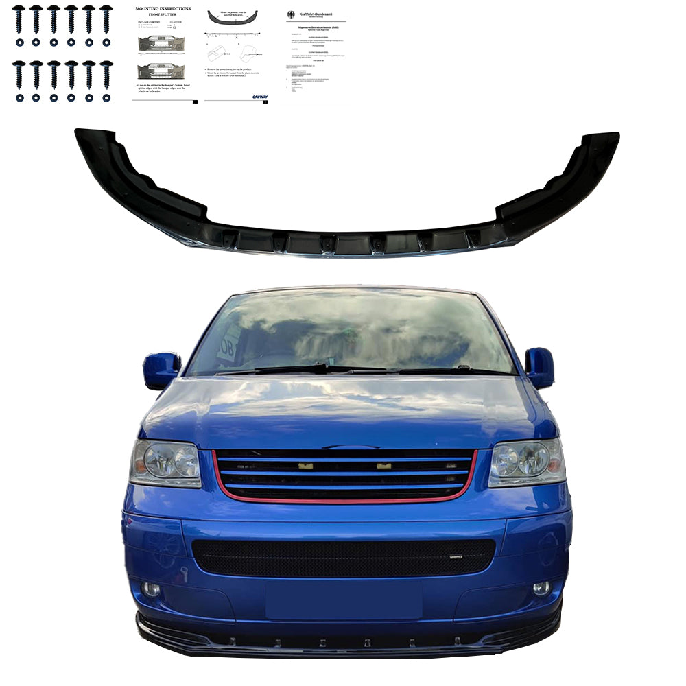 Ön Tampon Eki Uyumlu VW VOLKSWAGEN Transporter T5 2003-2009 ABE TÜV Belgeli