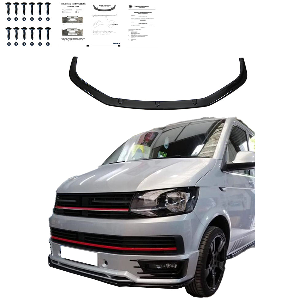 Ön Tampon Eki Uyumlu VW VOLKSWAGEN Transporter T6 Sportline 2015-2019 ABE TÜV Belgeli