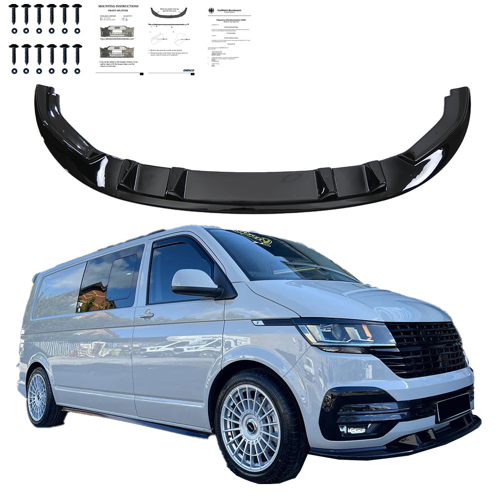 Ön Tampon Eki Uyumlu VW VOLKSWAGEN Transporter T6.1 2019-2021 v2 ABE TÜV Belgeli