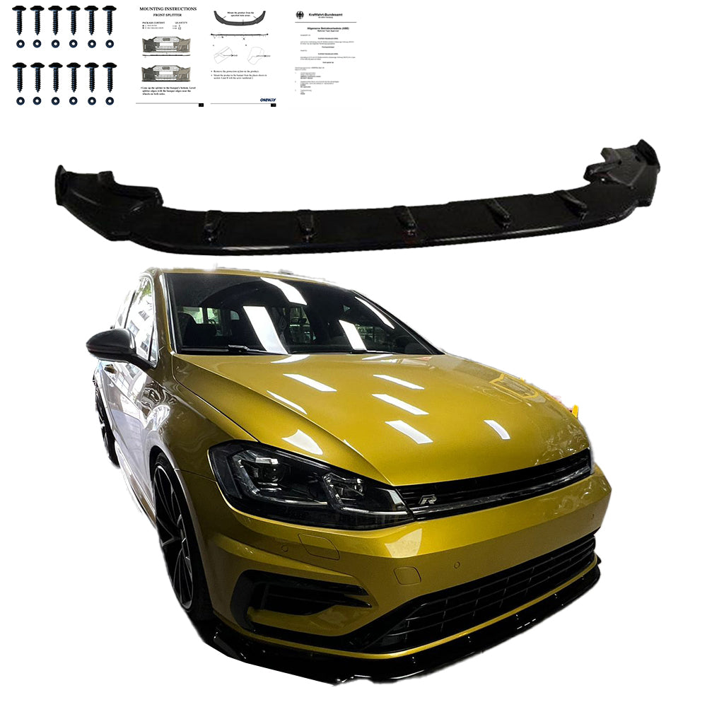 Ön Tampon Eki Uyumlu VW VOLKSWAGEN Golf MK7.5 R 2017-2020 ABE TÜV Belgeli