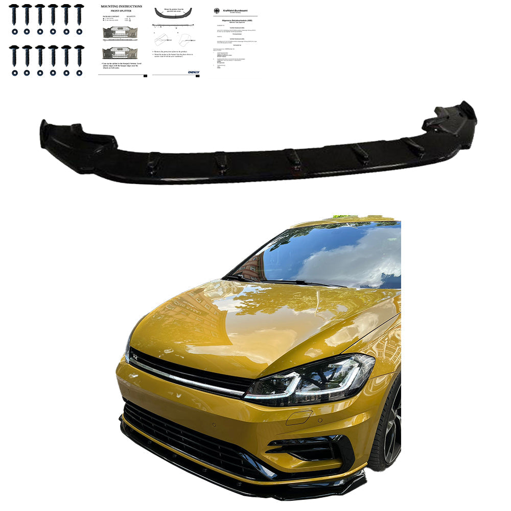 Ön Tampon Eki Uyumlu VW VOLKSWAGEN Golf MK7.5 R 2017-2020 ABE TÜV Belgeli