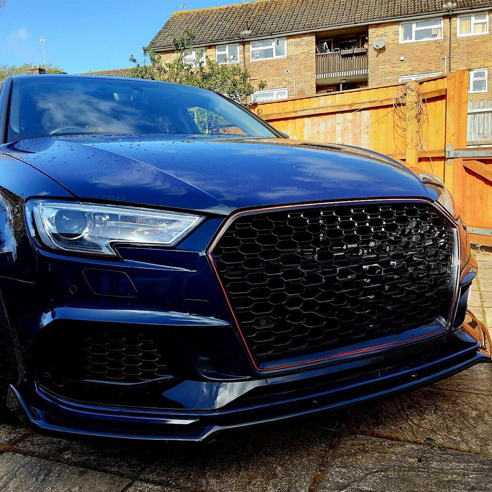 Ön Tampon Eki Uyumlu AUDI RS3 8V Makyajlı Kasa 2017-2020 ABE TÜV Belgeli