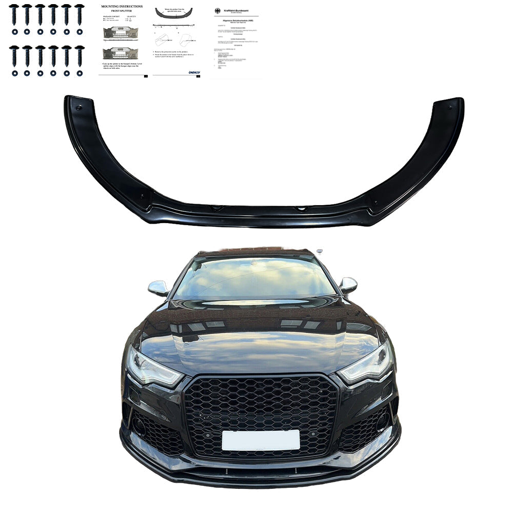 Ön Tampon Eki Uyumlu AUDI RS6 C7-C7 Makyajlı Kasa 2013-2017 ABE TÜV Belgeli