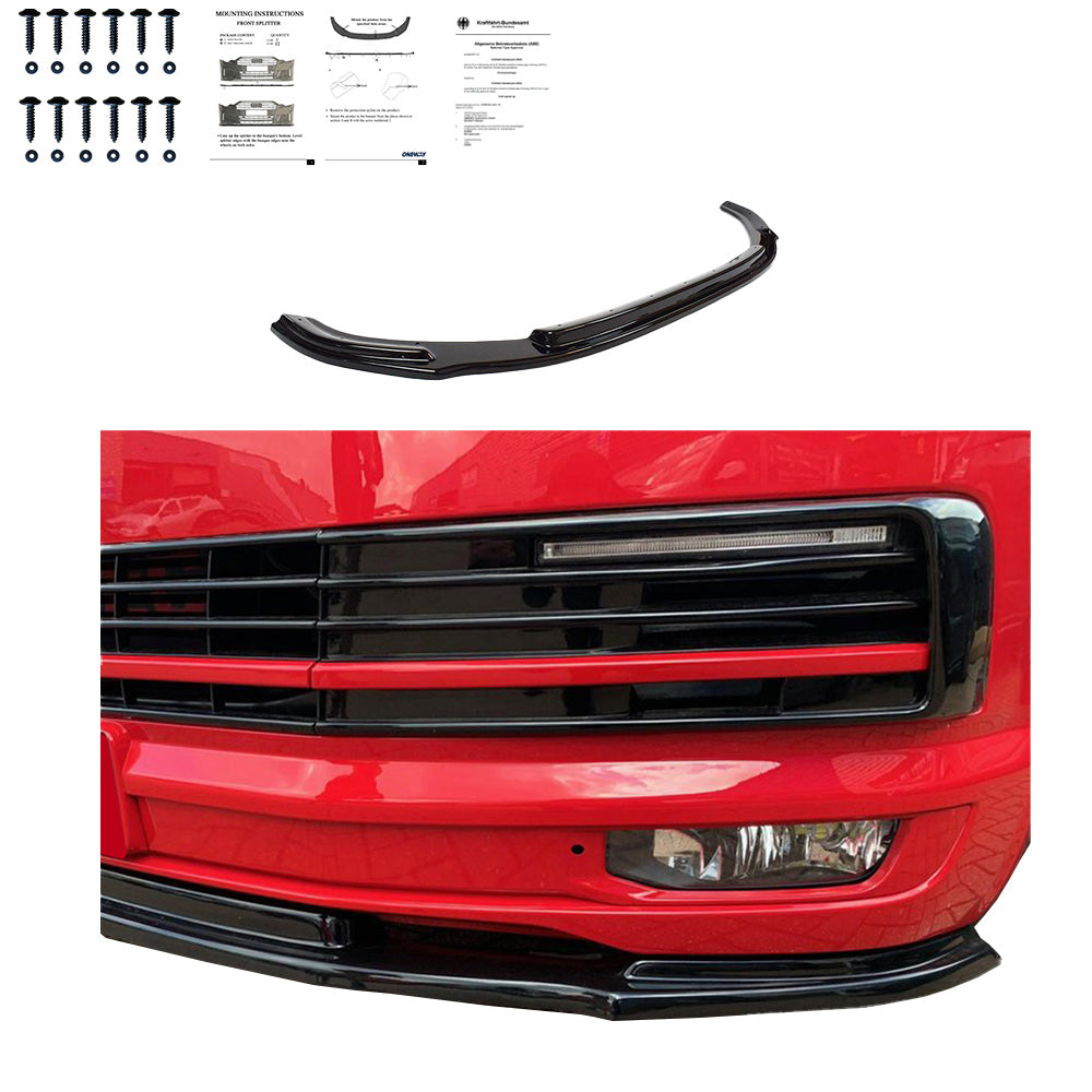 Ön Tampon Eki Uyumlu VW VOLKSWAGEN Transporter T6 2015-2019 v2 ABE TÜV Belgeli