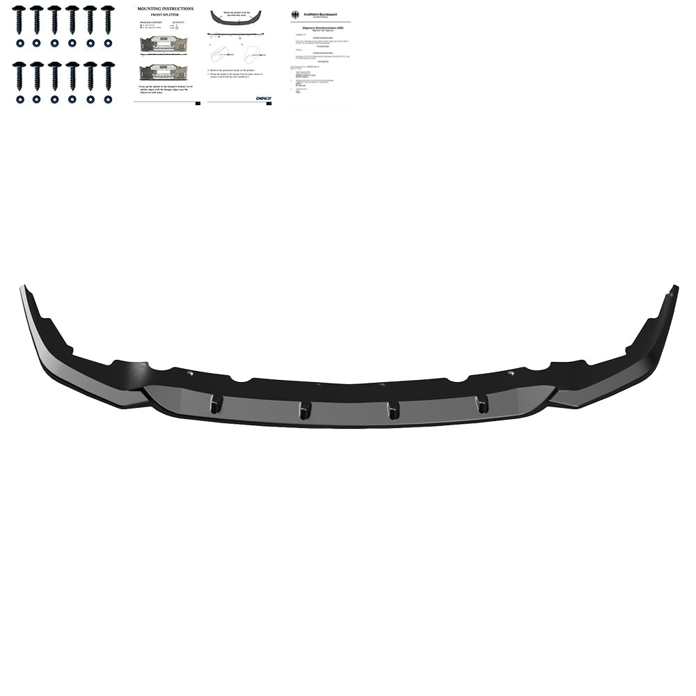 Ön Tampon Eki Uyumlu BMW 1 Series F40 M-Pack / M135i 2019-2024 ABE TÜV Belgeli