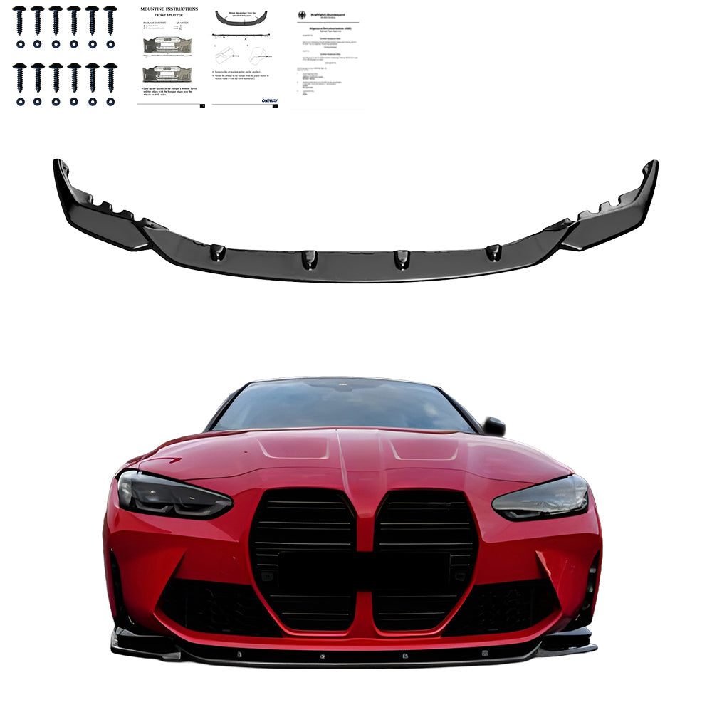 Ön Tampon Eki Uyumlu BMW M4 Series G82 / M3 Series G80 2021+ ABE TÜV Belgeli