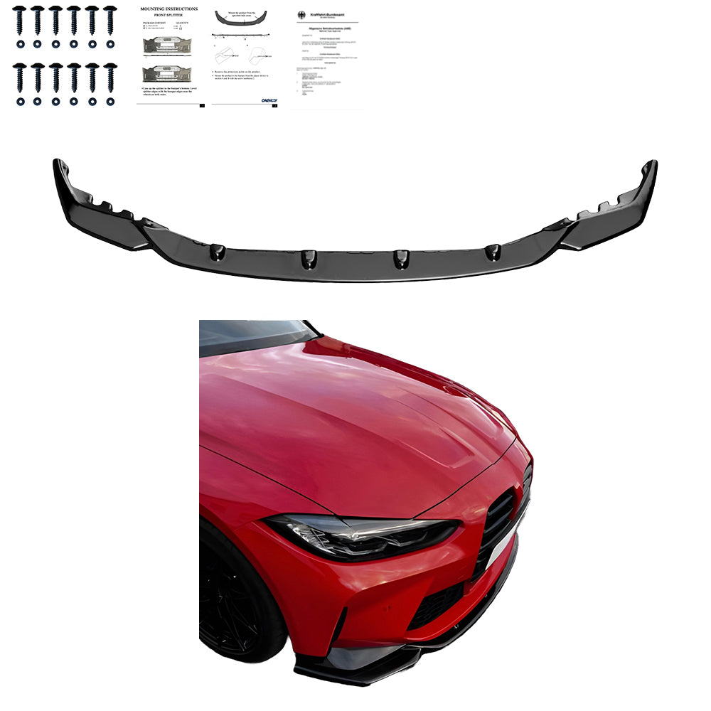 Ön Tampon Eki Uyumlu BMW M4 Series G82 / M3 Series G80 2021+ ABE TÜV Belgeli