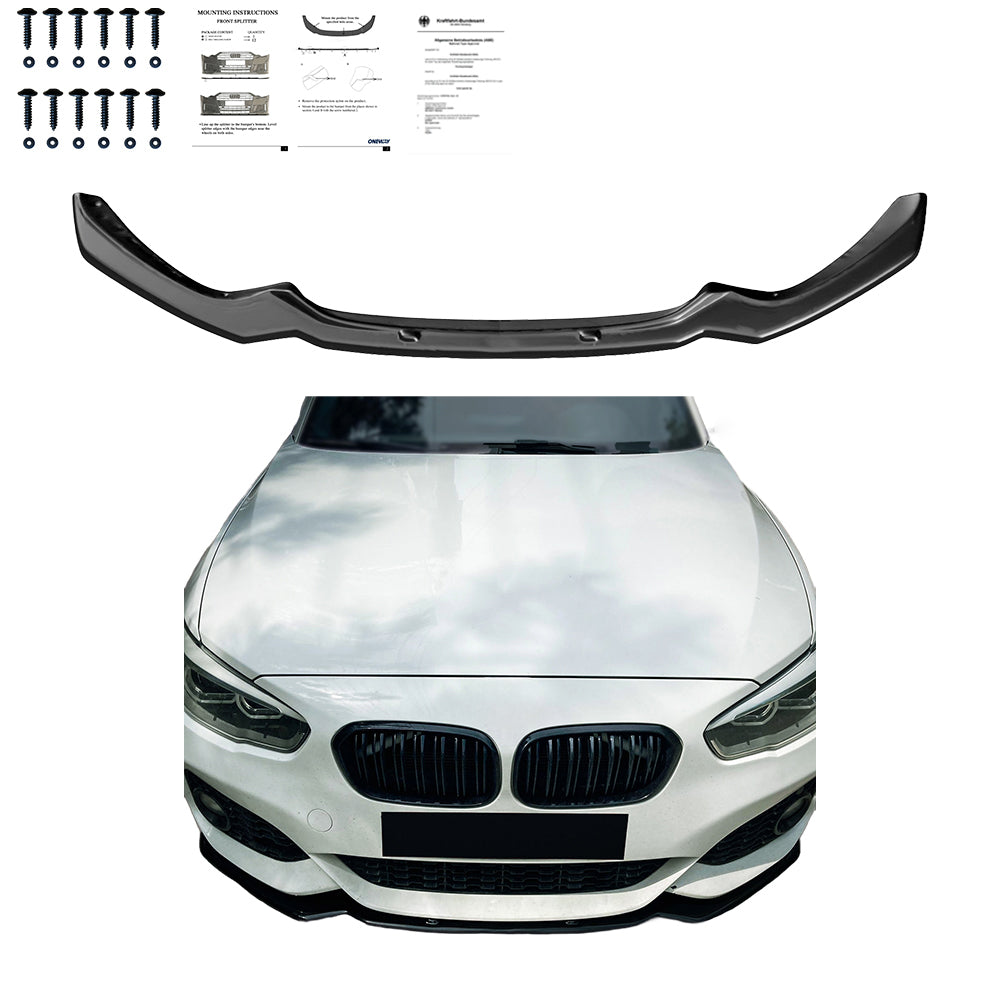 Ön Tampon Eki Uyumlu BMW 1 Series F20-F21 M-Power Makyajlı Kasa 2015-2019 ABE TÜV Belgeli