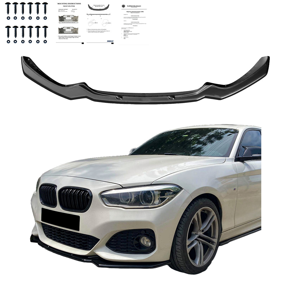 Ön Tampon Eki Uyumlu BMW 1 Series F20-F21 M-Power Makyajlı Kasa 2015-2019 ABE TÜV Belgeli