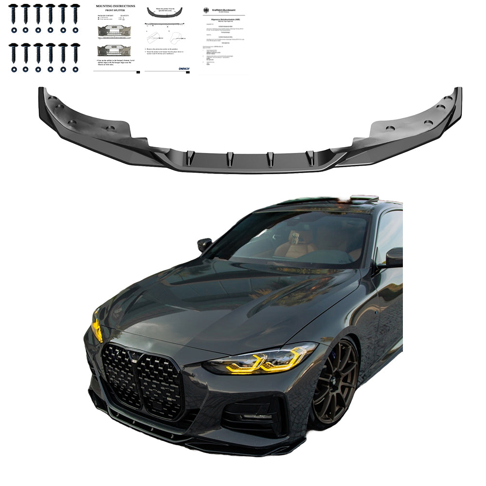 Ön Tampon Eki Uyumlu BMW 4 Series G22 M-Pack / M440i 2020+ ABE TÜV Belgeli